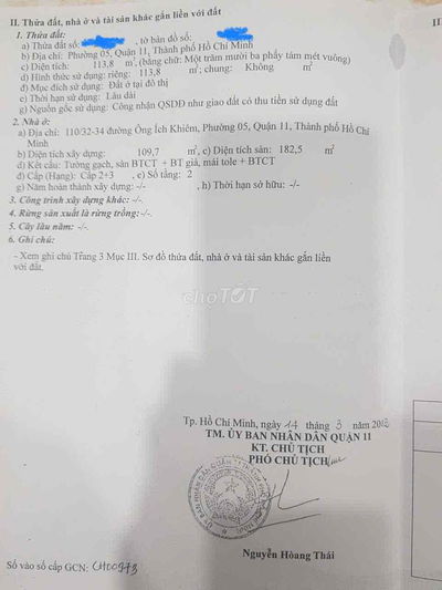 nhà mặt tiền hẻm xe hơi ông ích khiêm