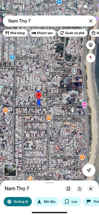 BÁN LÔ ĐẤT MT NGANG 7M KIỆT 4M NAM THỌ 7 GIÁ TỐT