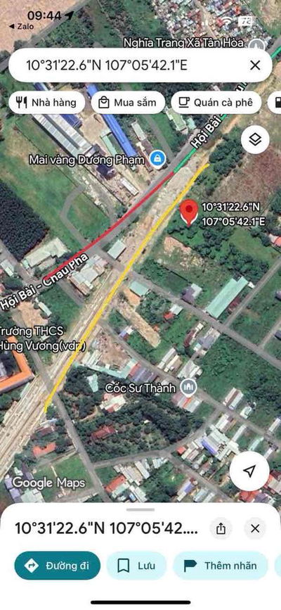 4000m2 mặt tiền Hội Bài Châu Pha nối cảng Cái Mép và cao tốc BH-VT