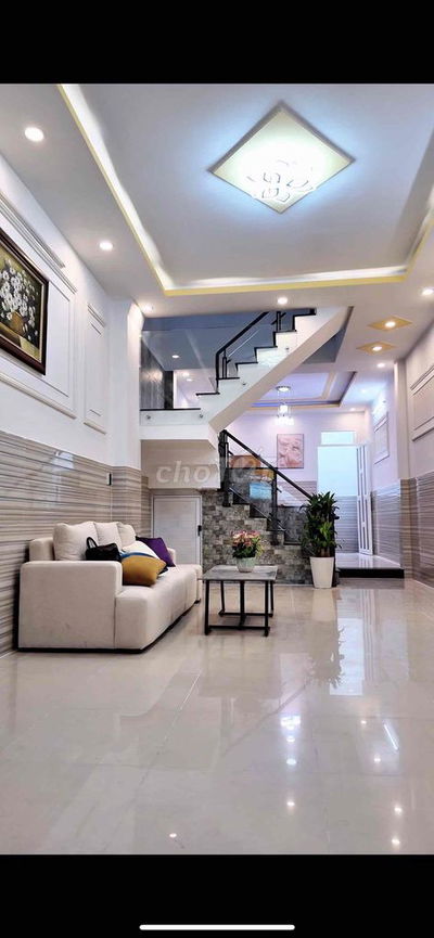 Nhà Mới 3 tầng 64m2, hẻm xe hơi 6m thông Bình Trị Đông - Chiến Lược