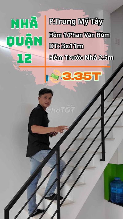 Bán Nhà Khu Vực Trung Mỹ Tây | Phan Văn Hùm - Q.12 - 3T Nhỉnh