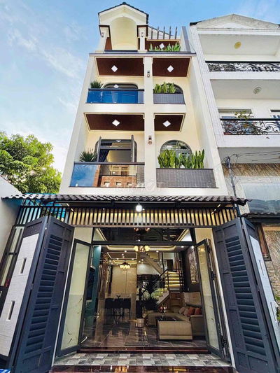 Nhà ngang 4m8, 3 lầu 5PN hẻm xe hơi 7m 1/ Bùi Quang Là