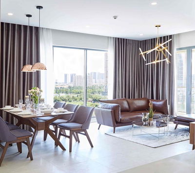 Cho thuê căn hộ 3PN đảo Kim Cương – Full NT – View thoáng cực sang