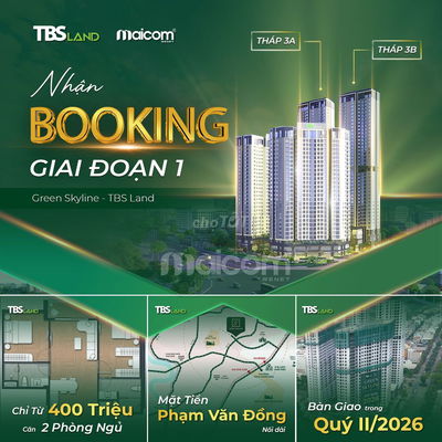 CHỈ TỪ 1 TỶ 4 SỠ HỮU CĂN HỘ GREEN SKYLINE NGAY TRUNG TÂM TP.HCM
