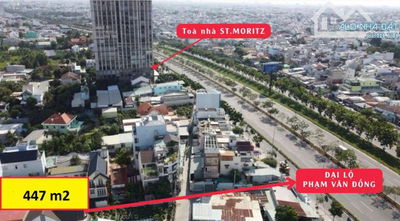 Trực tiếp chủ bán đất 447m Phạm Văn Đồng Gigamall cách mặt đường đúng 60m