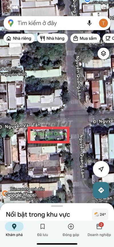 Lô Góc 2 MT Nguyễn Văn Tấn và Nguyễn Quang Lâm đường 7.5m