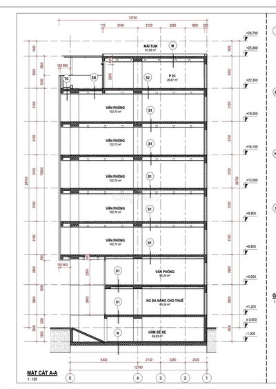 Cho thuê tòa nhà văn phòng 46 Chu Huy Mân, Long Biên