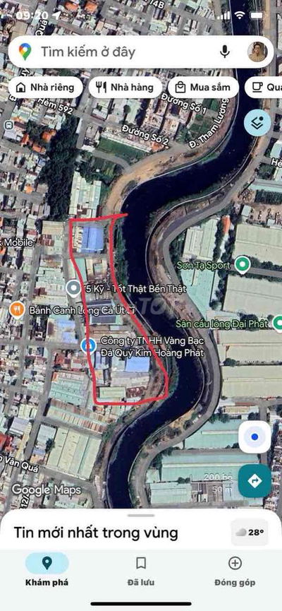 Bán ghấp xưởng 2 lầu .funl thổ cư Mt Kênh Tham lương