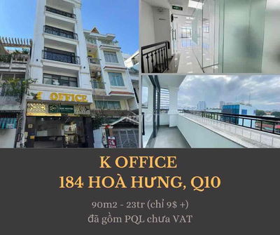 Chính chủ cho thuê VP 100m2 184 Hoà Hưng chỉ 23tr/tháng