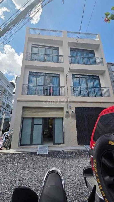 B.A'N NH.À 4 TẦNG  MỚI XÂY 100%  - HẺM XE TẢI  - RA CHỢ VÀI BƯỚC  - TẶ