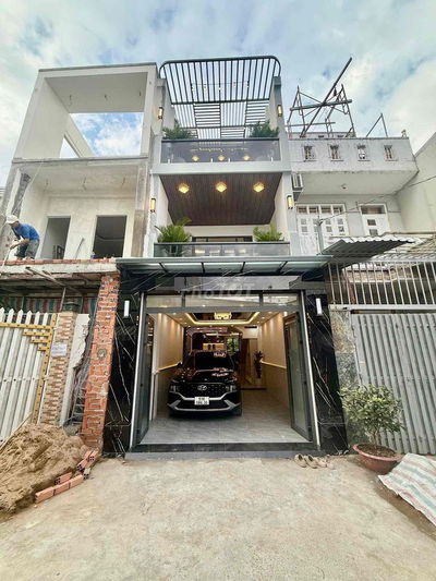 BÁN NHÀ HẺM XE HƠI 2329 HUỲNH TẤN PHÁT-THỊ TRẤN-NHÀ BÈ