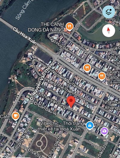 BÁN LÔ ĐẸP THÁI VĂN LUNG  GẦN CẦU HÒA XUÂN 125m2 ĐƯỜNG 7M5 LÔ SẠCH