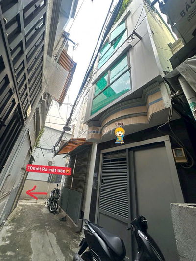 NHÀ 4 LẦU 3 PN, TRUNG TÂM QUẬN 10 GIÁ 4,38 TỶ