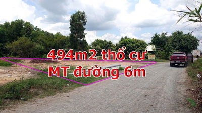 ĐẤT THỔ CƯ (494M2) MT GÒ SAO NGAY KHU CN