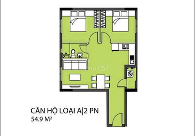 Bán căn hộ 2pn 1wc Dt 55m2 khu Topaz celadon city Tân Phú