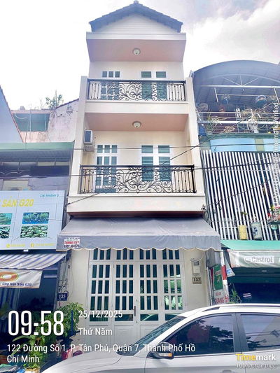 Bán nhà mặt tiền Đường số 1 chợ Tân Mỹ