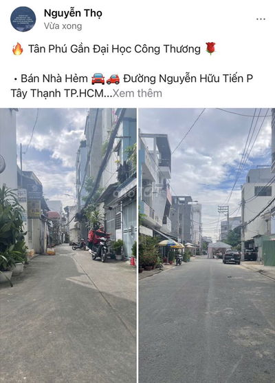 Băn nhà số 23 Đường Nguyễn Hưu Tiến. Dt 44m2 giá 4.8 tỷ.