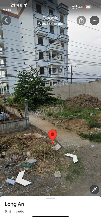 Đất sổ hồng 177m2, đất nền mặt tiền 835D, Cần Đước Long An.