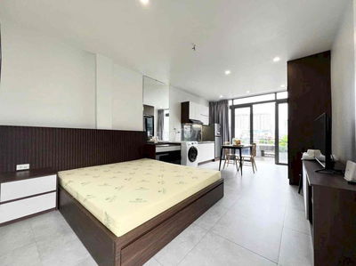 Căn hộ cho thuê gần Q1 rộng 40m2 có máy giặt riêng ngay Lê Văn Duyệt