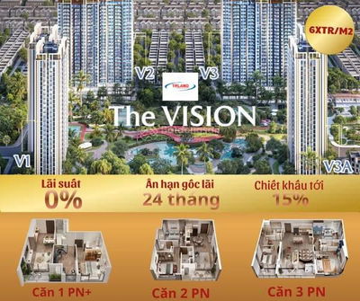 Hiếm ! Em đang có căn 2 ngủ góc hướng đông nam, Siêu vip, chiết khấu lớn, chỉ vốn ban đầu 400 triệu