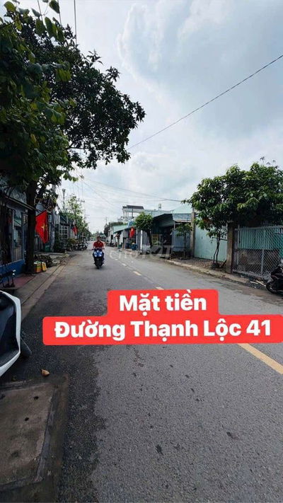 Bán đất 5x20 mặt tiền đường thạnh lộc 41  phường thạnh lộc quận 12