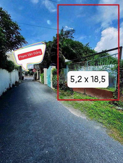 Bán 100m đất ngang 5,2 Hẻm 1/ Phạm Văn Đồng, Linh Tây, Thủ Đức