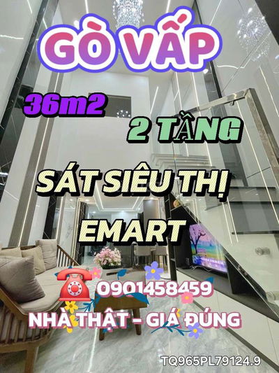 BÁN🏠QUANG TRUNG GÒ VẤP - 🏢2 TẦNG 36M2 - 🤑NHỈNH 3TY