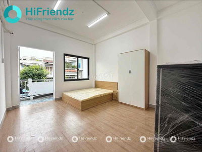 PHÒNG STUDIO FULL NỘI THẤT MỚI - CỬA SỔ BAN CÔNG - KHU BÀU CÁT