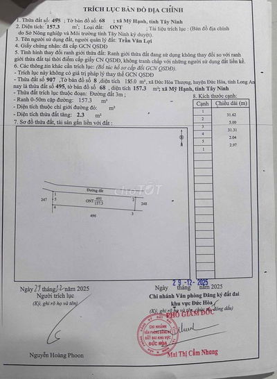 Chính chủ bán đất thổ cư full