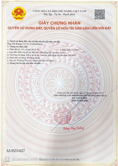 Bán dãy trọ 5 phòng đang cho thuê