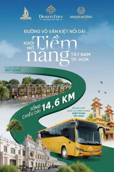 ĐẤT NỀN F0 SHR VÕ VĂN KIỆT ÔM TRỤC VĐ3,4