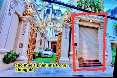 Cho thuê 1 phần biệt thự  dát vàng Nguyễn Đình Chiểu,  Quận 1.