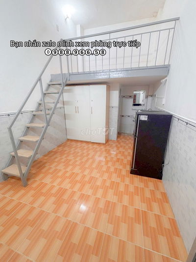 Phòng trọ giá rẻ như cho, gác cao 1m7, đẩy đủ nt