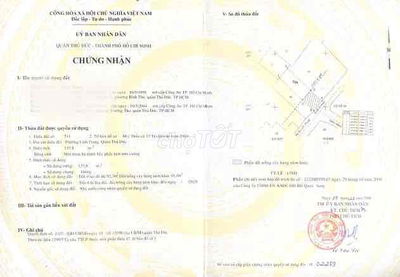 Bán lô đất mặt tiền số thần tài đường số 5, Linh Trung