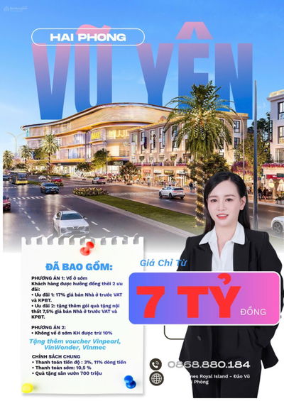 CHỈ 2 TỶ VỐN TỰ CÓ Sở hữu Shophouse Vinhomes Vũ Yên Có nhà thô sẵn