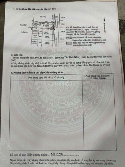 Cần bán gấp lô đất PTTN Q12. DT  4*14 . thổ cư . xây dựng tự do .