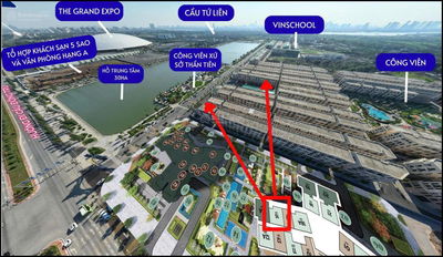 Bán căn 2PN view Cầu Tứ Liên Dự án LUMIÈRE Essence Peak Vinhomes Cổ Loa CK lên tới 18%sổ đỏ lâu dài