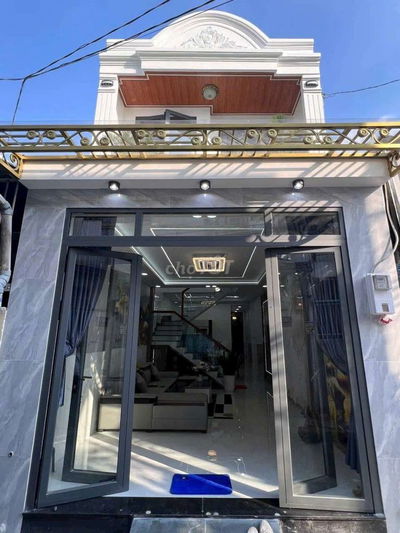 Nhỉnh 4 tỷ Nhà đẹp 4m x 15m. Đúc 1 Lầu 3PN Hẻm 5m thông Lâm Thị Hố