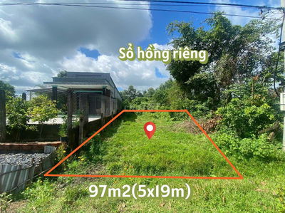 Bấn gấp lô đất 97m2giá 650tr đường Nguyễn Thị Rành xã Nhuận Đức Củ Chi