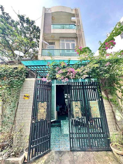 Nhà hẻm nhựa xe hơi đỗ cửa, Phan Huy Ích Tân Bình KC 4 tầng chỉ 7,x ty