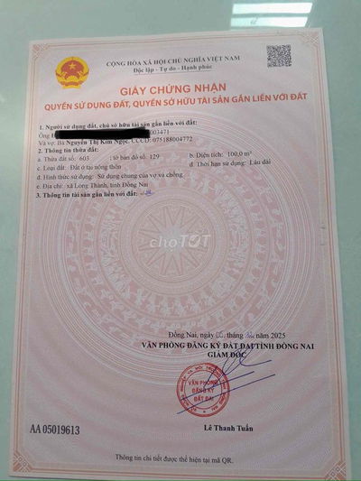 đất sổ thổ cư đường lớn vỉa hè 5m giá thương lượng