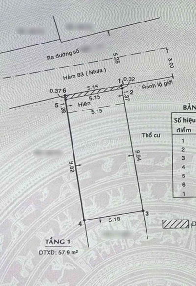 Lô Đất cực đẹp ngang 5,15 x 12m. Hẻm thông xe tải đường 385, TNPA Q9