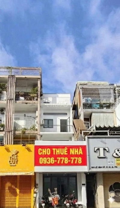 🏢 Cho thuê nhà mặt tiền Lê Văn Sỹ – 96m² – 3 tầng – 68 triệu/tháng