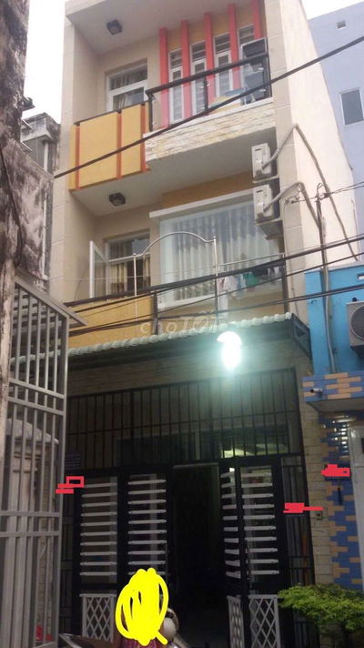 HẺM 4M - 3 TẦNG - 4 PHÒNG - SỔ VUÔNG A4 HOÀN CÔNG ĐỦ