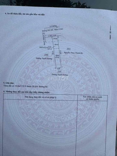 đất ngộp mặt tiền dx006 phú mỹ 3 tỷ 3 tc73m