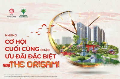 Chính Sách HOT T1/2026 CĐT Giảm 1 TỶ 8 cho căn 2PN+1 Origami tại Vinhomes Q9, TT giãn 480N - 3 tỷ 3