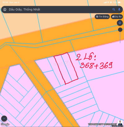 CẦN BÁN 2 LÔ ĐẤT LIỀN KỀ DT 103M2 GẦN SÂN BAY ĐNAI