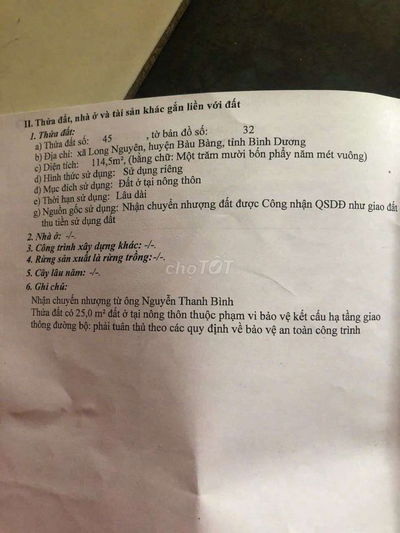 Bán nhà cấp 4 LN 101 cách DT749a 30 mét