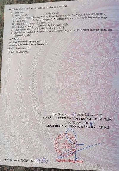 Đất trồng cây hằng năm lô góc 2 mặt đường bê tông oto, 174m2 nở hậu