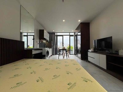 Căn hộ mini quận 4 giá 7tr studio bancong 45m2 đường Bến Vân Đồn